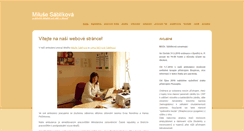 Desktop Screenshot of drsablikova.cz